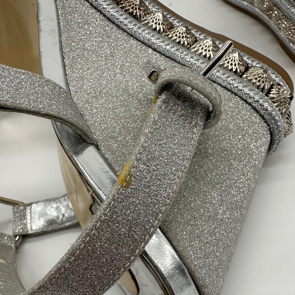 Super Sparkly, Silver Glitter Wedges - Picture 8 of 16